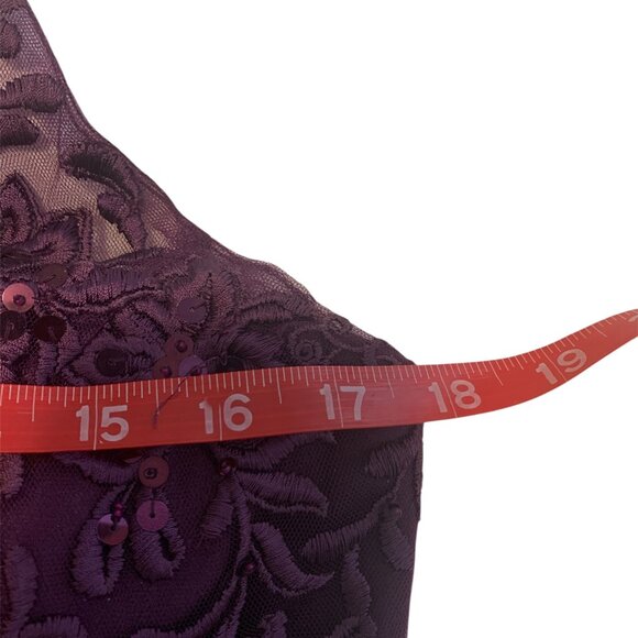 Morilee by Madeline Gardner Eggplant Gown size 14 - Picture 9 of 9